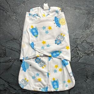 Halo White and Blue Space Theme Cozy Sleep Sack